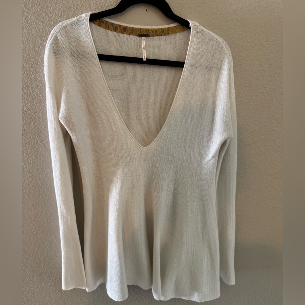 Free People White Sweater